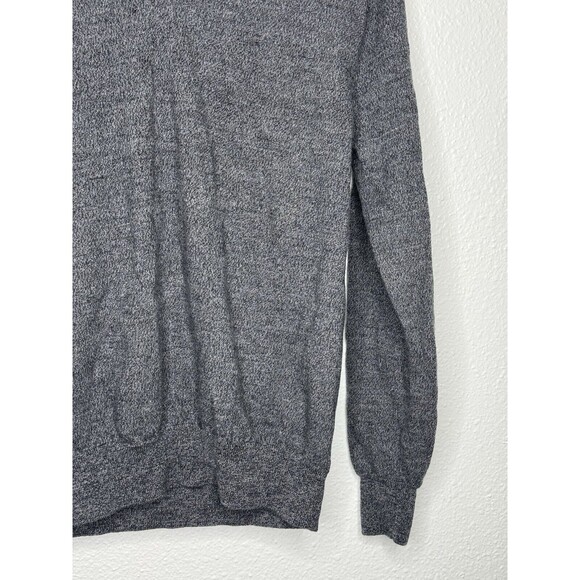 K+J2 Grey Pepper Merino Wool Sweater Mens Size XL Shawl Neck Gray *See Pics* - Picture 6 of 16